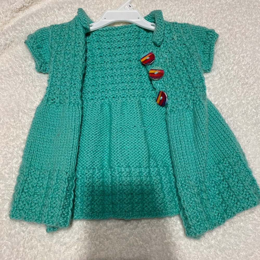 Self-made baby jacket
